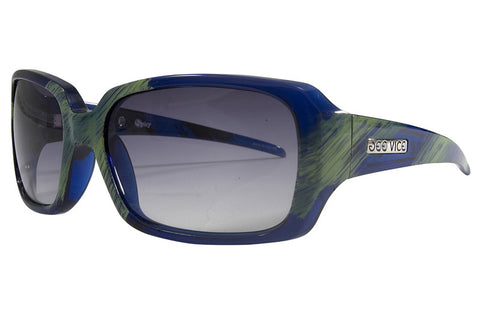 Scratched Blue / Grey Fade